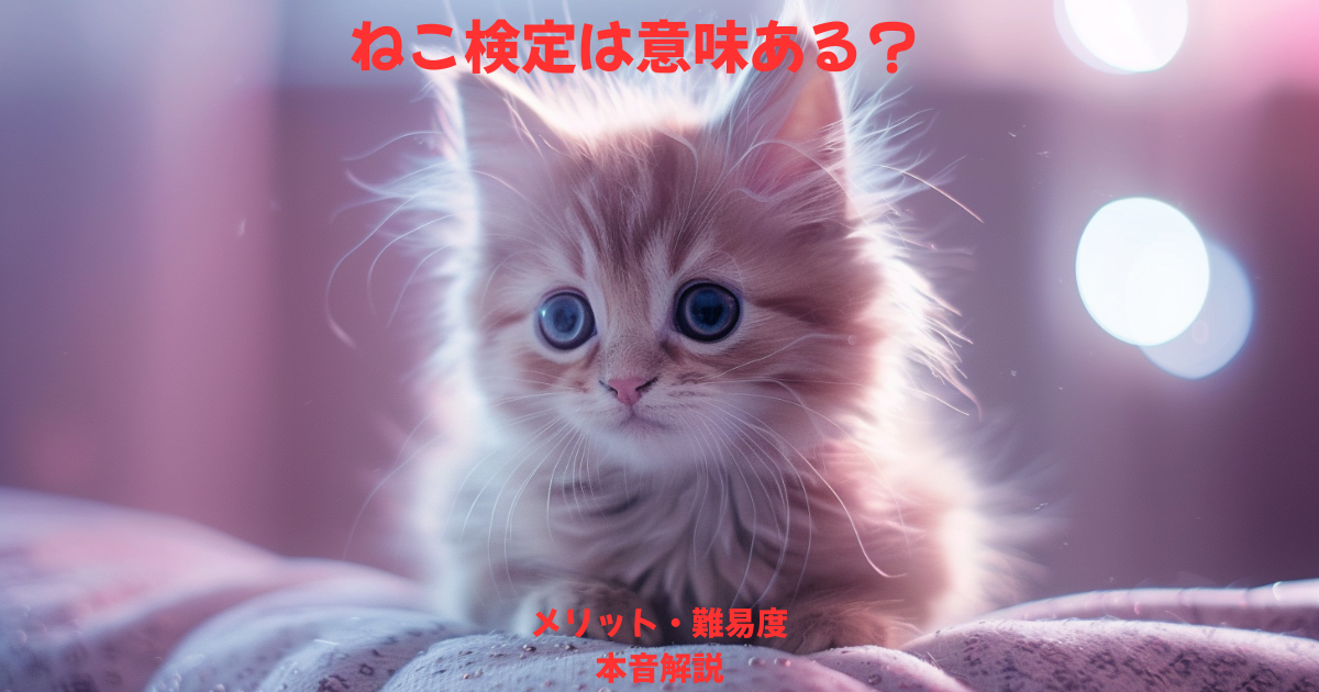 ねこ検定は意味ある？